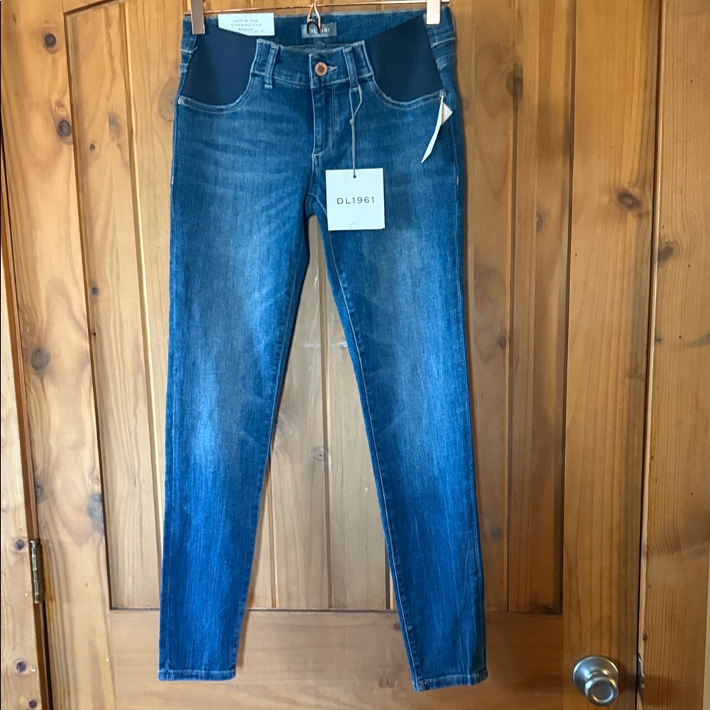 DL1961 Florence maternity dark blue skinny jeans